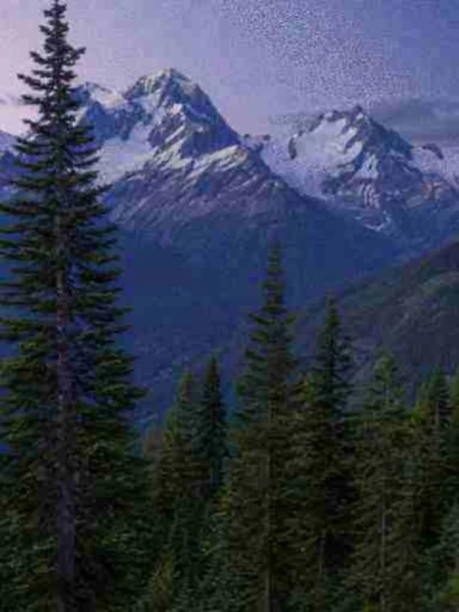 Soft alpine landscape before enhancement